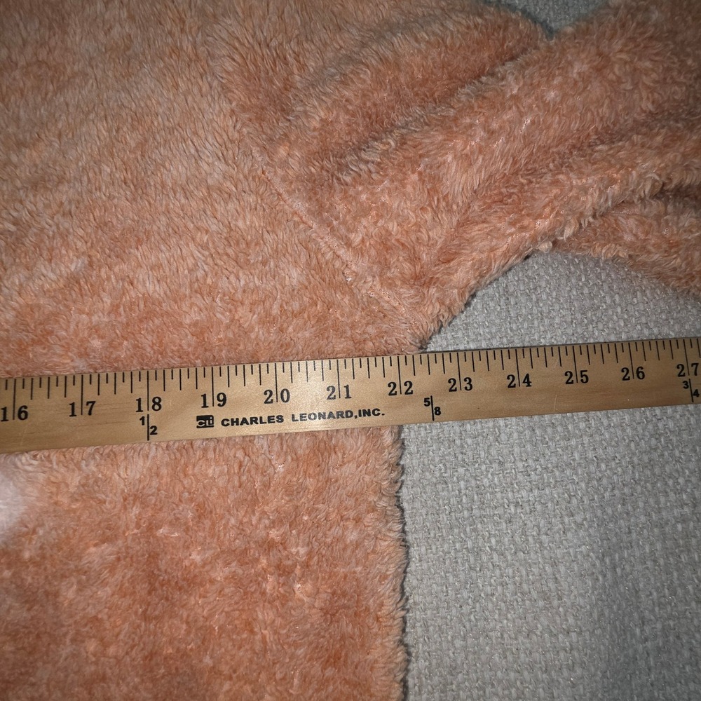 BSP Better Sports Performance Womens Large Peach Sherpa Fleece 1/4 Zip Pullover - Picture 5 of 8